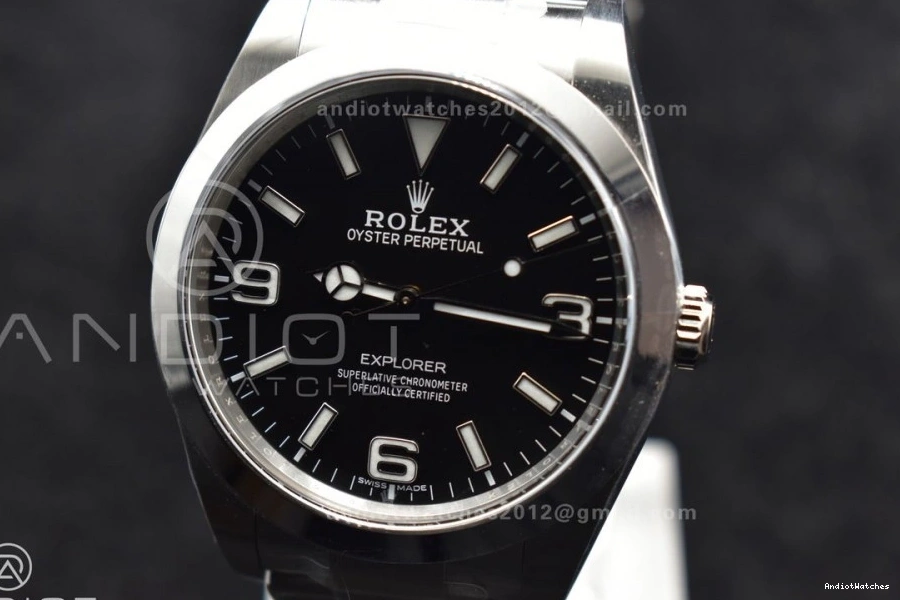 Edition on 39mm Black Explorer SS 1:1 214270 846 Clean Best Dial VR Refined Bracelet I 0307